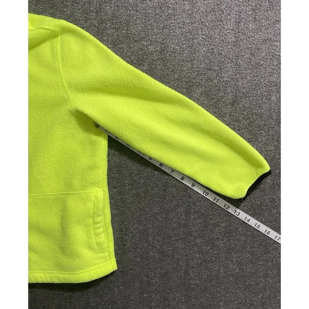 The Children's Place Boys Neon Yellow Fleece Jacket Size M 7/8 Full Zip